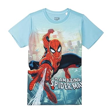 Marvel Spiderman by Wear Your Mind Boys Regular T-Shirt