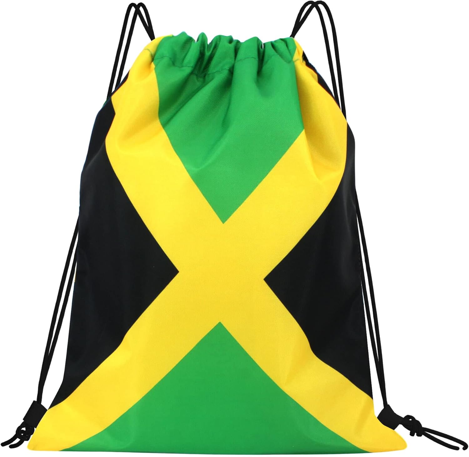 Man and Women 20 pcs Drawstring Backpack Waterproof Gym Sports Trave String Bag Cheer Bag Jamaican Afro Rasta（Jamaican 20pcs ）