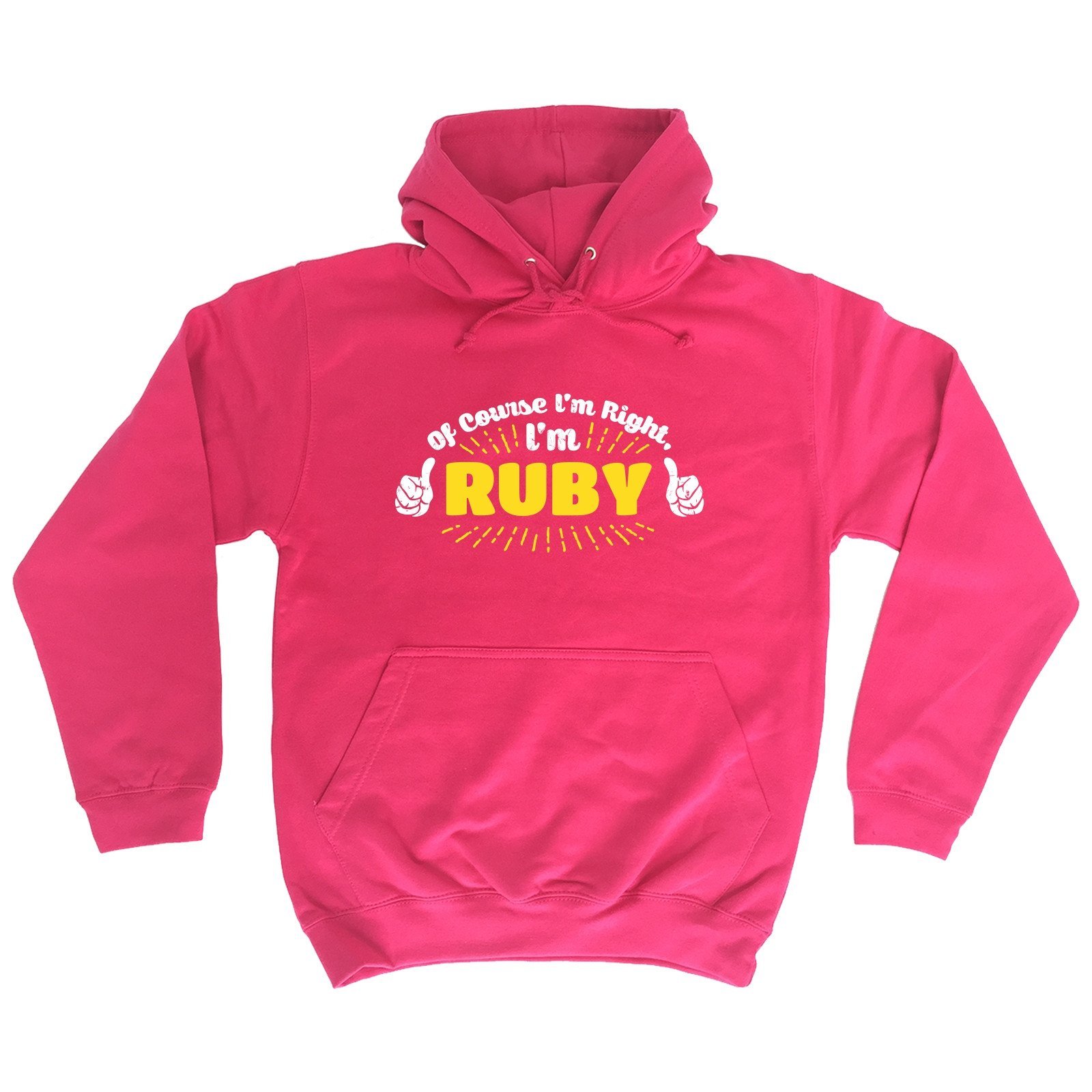Funny Novelty of Course I'm Right Ruby - Hoodie Clothing