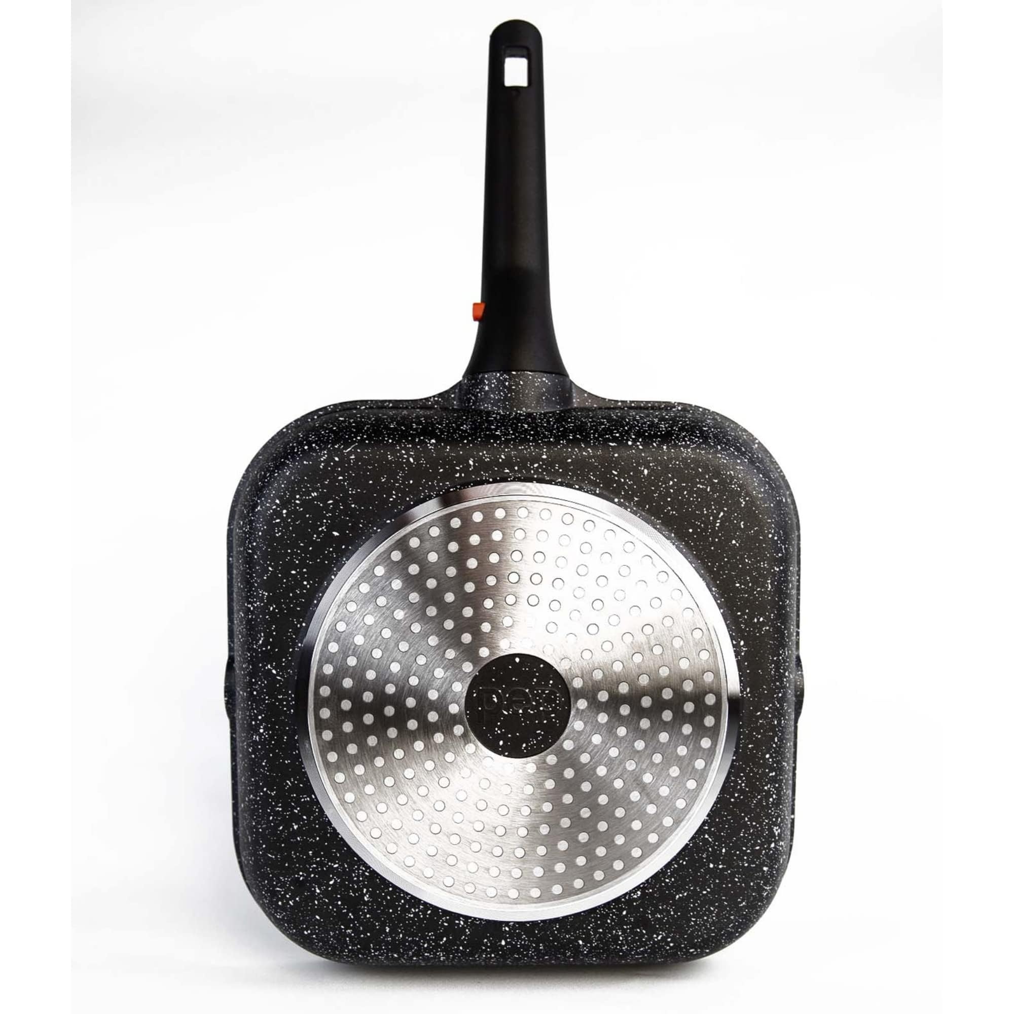 Bistecchiera 29 cm Manico rimovibile, Induzione, Compatibile con i piani cottura a gas ed elettrici, Rivestimento antiaderente Whitford, Adatta all'uso in forno