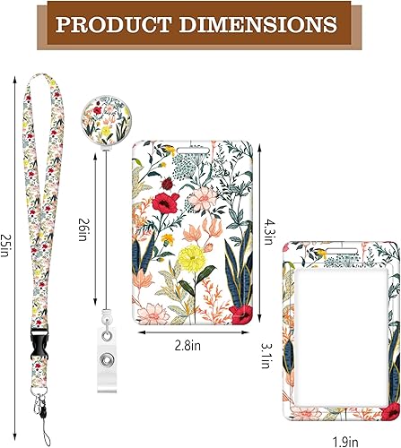 Miniatura 2 de BLOCIT - Soporte para tarjetas de identificación con cordón tarjetero para identificación de moda con cordones retráctiles, fibra suave, clip de