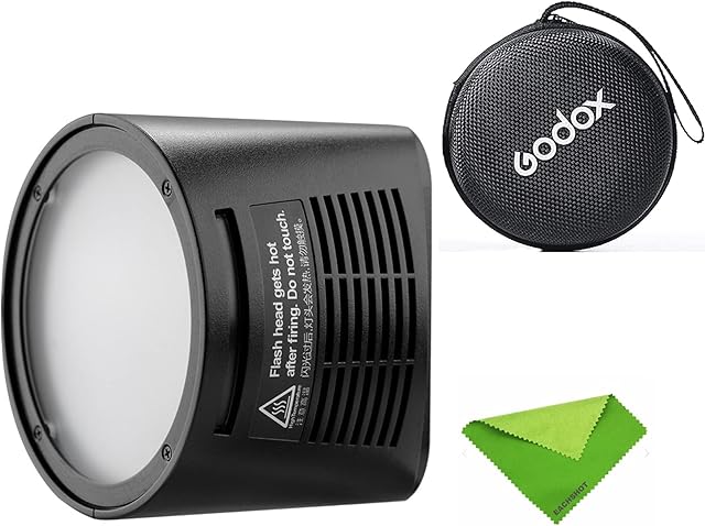Godox H200R Ring Flash Head for AD200 AD200 Pro, 200ws Strong Power and Natural Light Effects for Godox AD200 Pocket Flash with Storage Box