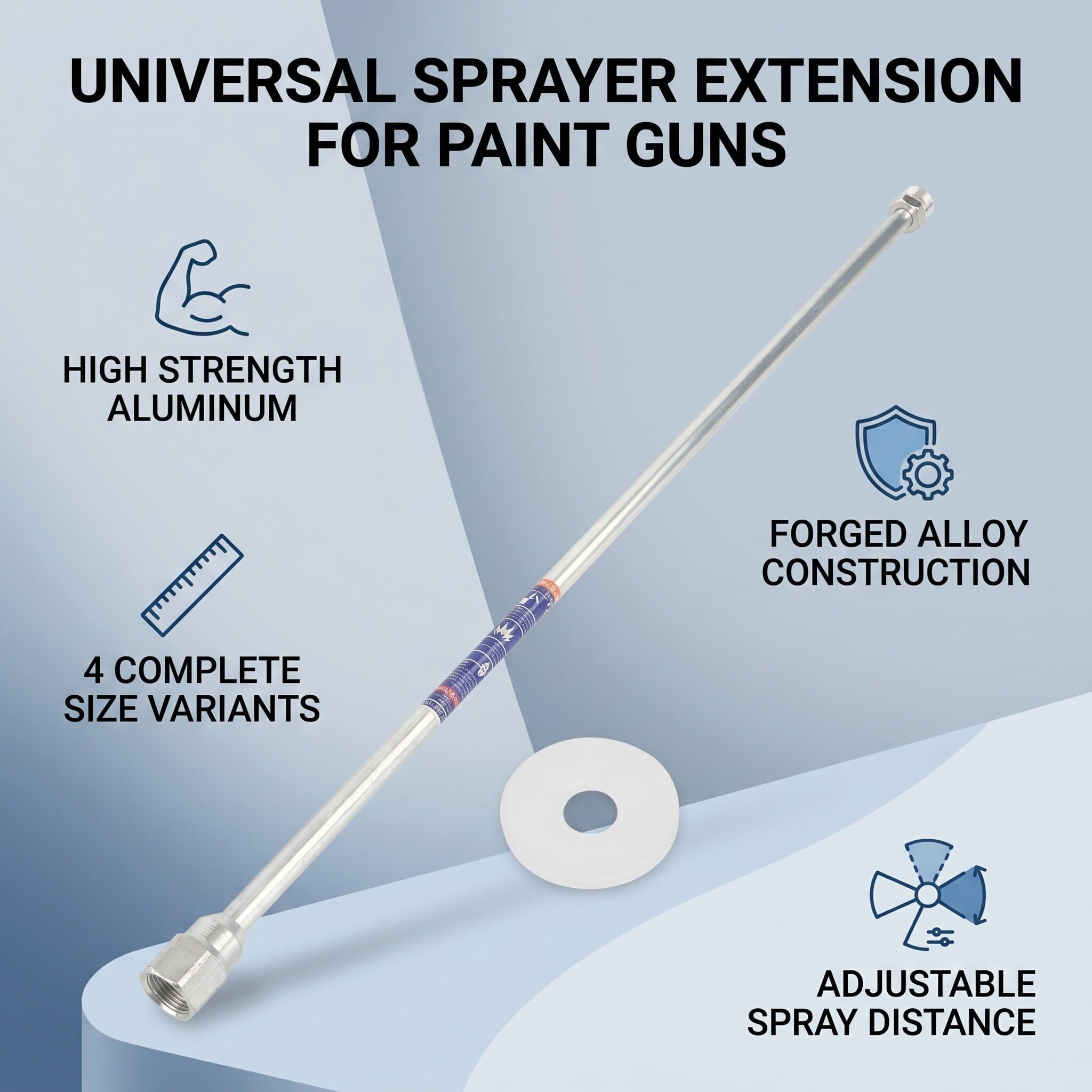 Asta di Prolunga Universale per Asta di Prolunga per Pistola a Spruzzo per Verniciatura a Spruzzo 75 Cm(75cm)