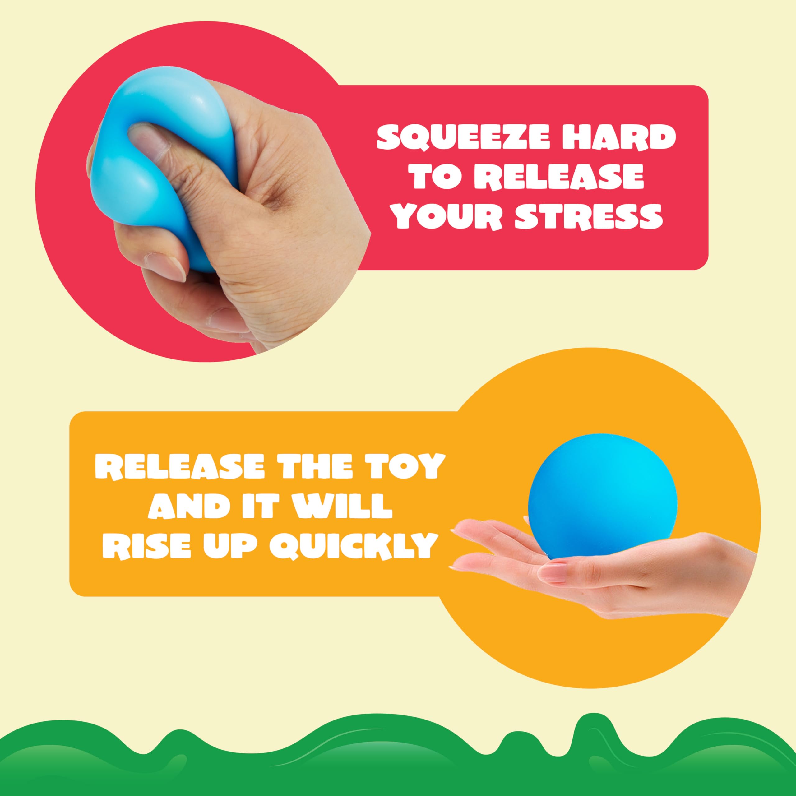 JOYIN 9 sztuk Slow Rising Colorful Sensory Toys Stress Ball