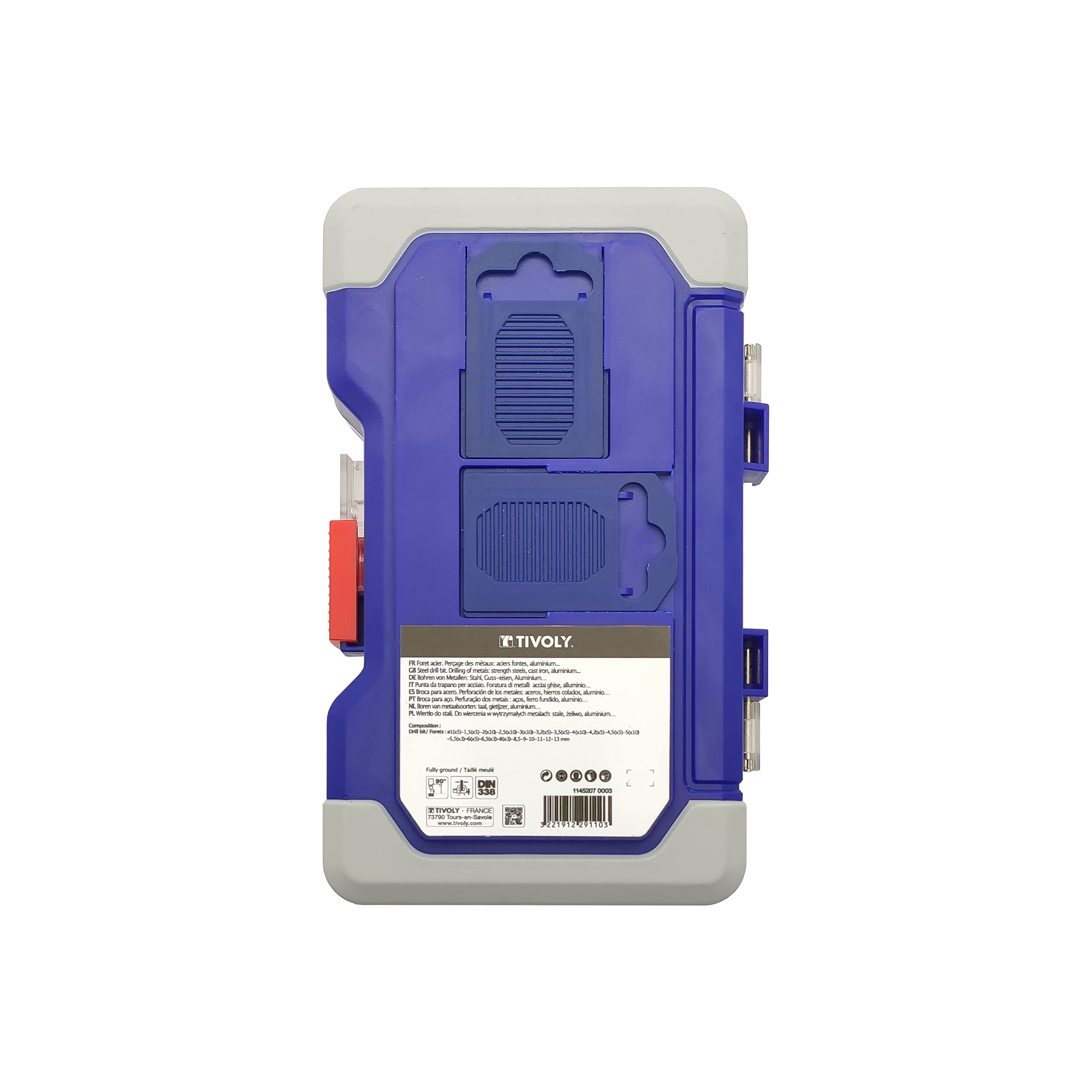 Tivoly 11452070003 Zestaw RANGER 100 wierteł do metalu HSS szlifowane krzyżykowa końcówka Ø 1 do 13 mm ESSENTIAL