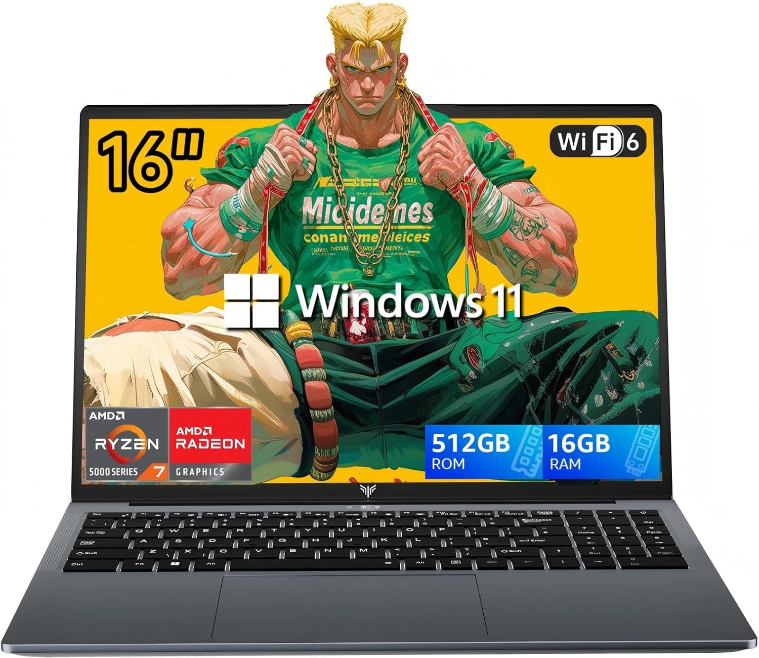 2025 AMD Gaming Laptop, 16 inch Laptop Computer with AMD Ryzen 7 5825 Series(8C/16T, Up to 4.5GHz), 16GB RAM 512GB NVMe SSD Laptop, Radeon RX Vega 8 Graphics, WiFi-6, Backlit KB, HDMI 2025 AMD Gaming Laptop, 16 inch Laptop Computer with AMD Ryzen 7 5825 Series(8C/16T, Up to 4.5GHz), 16GB RAM 512GB NVMe SSD Laptop, Radeon RX Vega 8 Graphics, WiFi-6, Backlit KB, HDMI