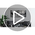 DZRWUBHS Black and White Wall Painting for Living Room - Canvas Art Decor for Bedroom - Inspirational Abstract Pictures - Modern Office Minimalist Home Artwork - Ready to Hang Set of 3