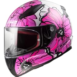 Casco Modular Shiro LS2, Casco Integral de Moto Rapid, Poppies, XS