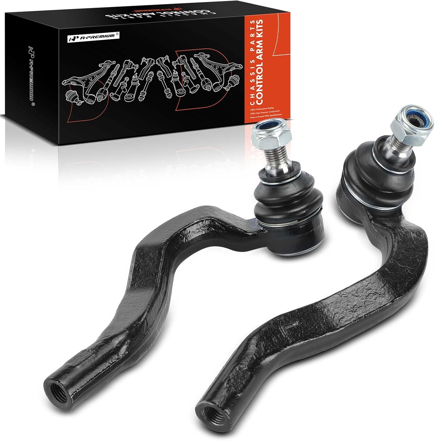 A-Premium 2 x Front Outer Tie Rod Ends, Compatible with Mercedes-Benz E320 1998-2003, E430 2000-2002, AWD