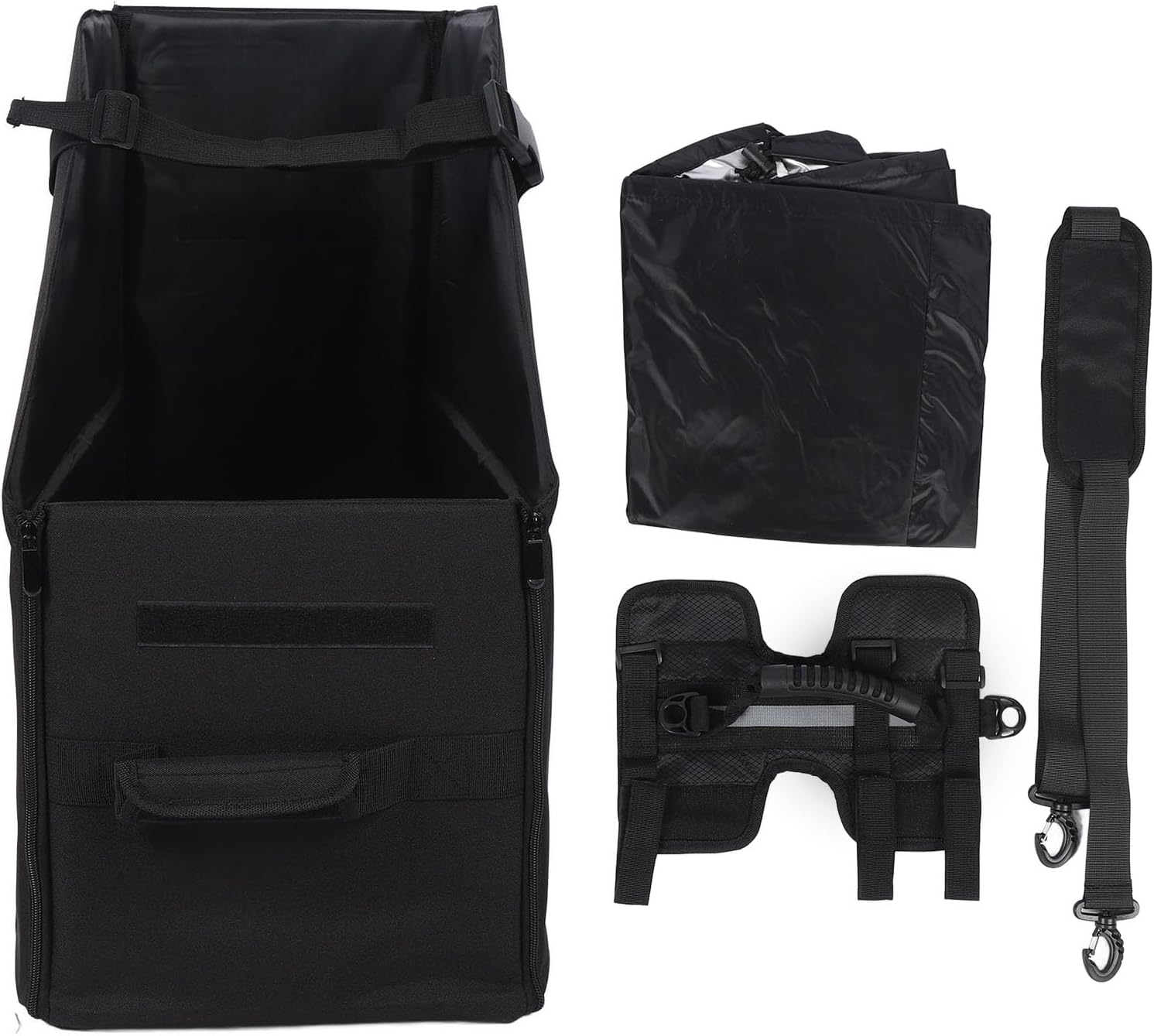 Folding Cycle Storage Case, Foldable Thickened Oxford Cloth Bike Travel Bag with Removable Dust Cover, Buckle Straps, Professional Cycling Accessories for Air Travel