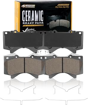 Ceramic Front Brake Pads Set Compatible with 2008-2011,2013-2021 Lexus LX570;2008-2011,2013-2021 Toyota Land Cruiser;2008-2022 Toyota Sequoia;2007-2021 Toyota Tundra D1303