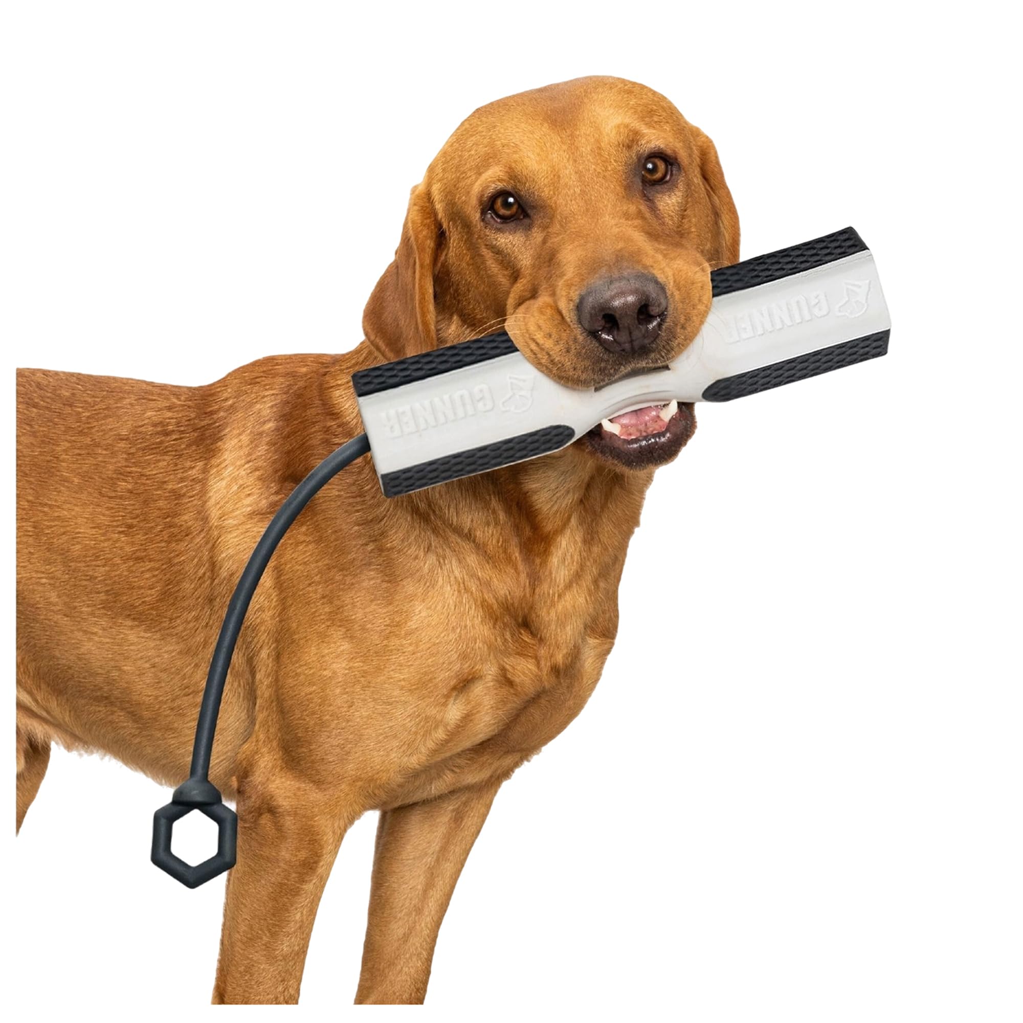 Gunner Hundetraining Bumper mit verstellbarem Seil - Interaktiver Hund Retrieval & Hundetraining Dummy - Hund Wasser und Feld Apportierdummy - Apportierhilfe für Kleine, Mittlere, Große Hunde -