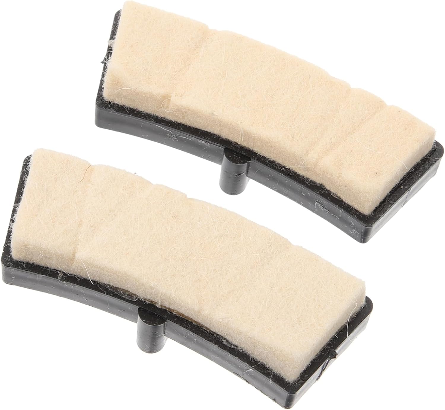 1 Pair Exercise Bike Brake Pads Durable Felt Cycling Brake Blocks for Indoor Stationary Bicycles Easy Installation Noise Reduction Compatible with Various Models