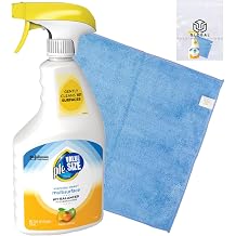 Multi Surface Cleaner Spray, pH-Balanced Everyday Cleaner, Works on Steel, Wood, Electronics, Stone and Glass, Citrus Scent, 25 Fl Oz bundled with Micro Fiber Cloth