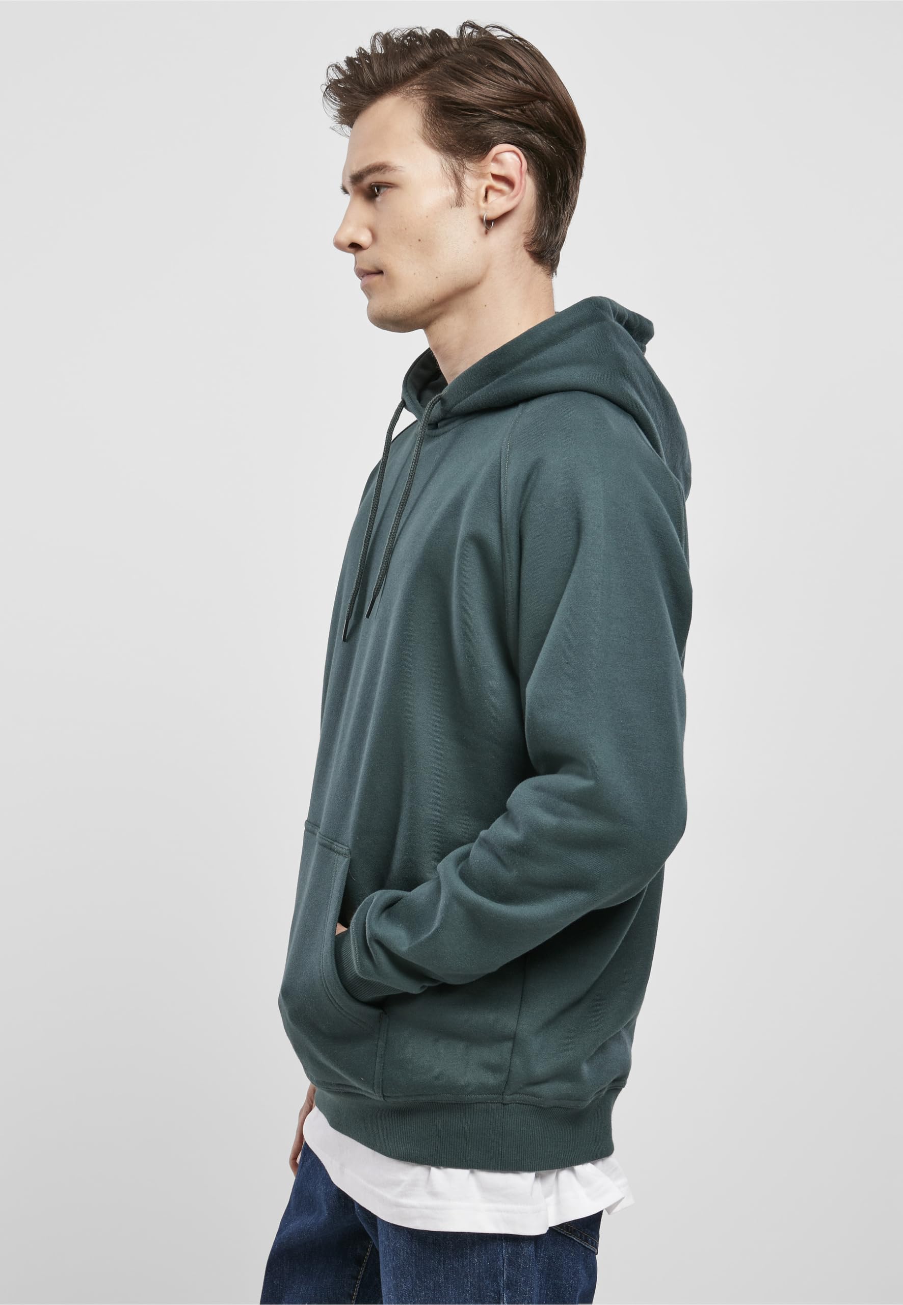 Urban Classics TB014-Blank Hoody 2-Pack, Felpa con Cappuccio Uomo, Bottlegreen, M