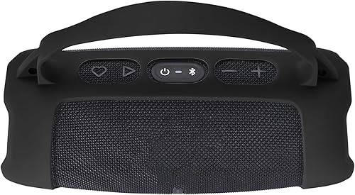 Miniatura 2 de Funda de silicona para altavoz inalámbrico portátil Charge 5 Wi-Fi, funda protectora compatible con altavoz Bluetooth JBL Charge 5 (negro)
