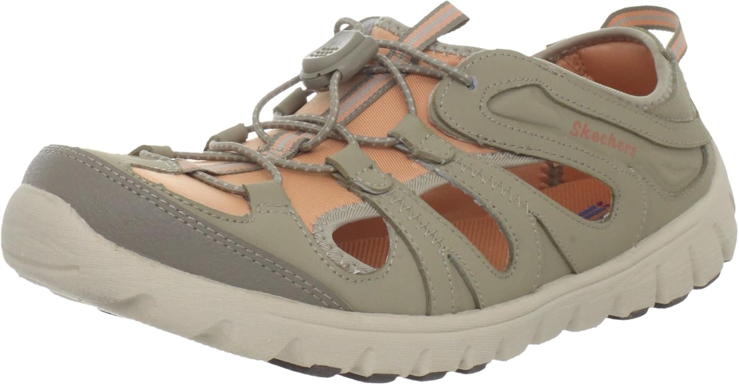 Amazon.com: Skechers USA Women's Modiste Sandal: Shoes $50 | Sandals, Skechers, Wedge sandals