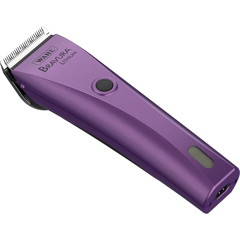 Máquina de Tosa Elétrica Wahl Bravura Lithium com Lâmina Ajustável 5 em 1, 41870-0423, Purple
