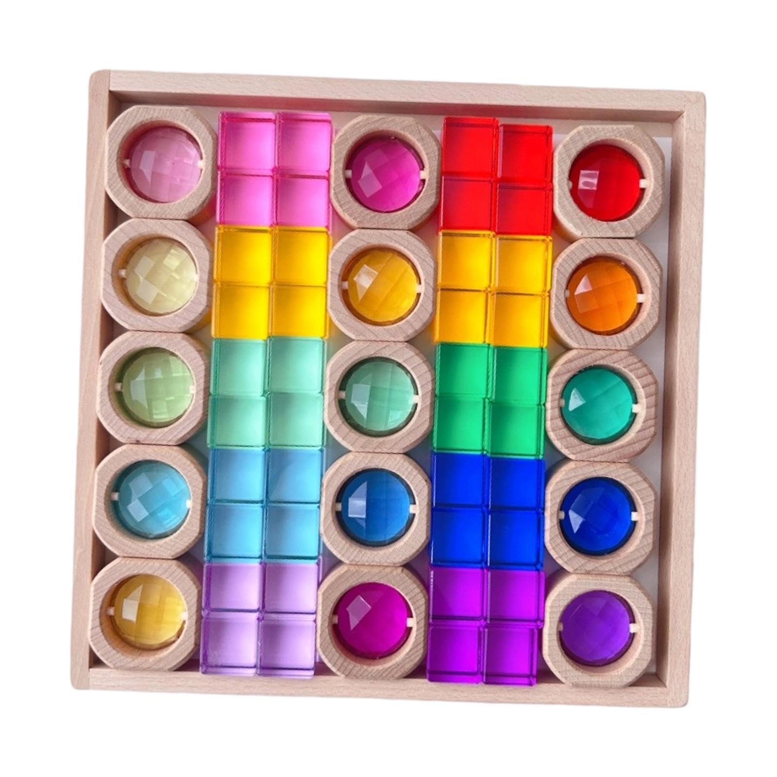 Cubos Apilables GEM, Juego de Bloques de Construcción con Estuche