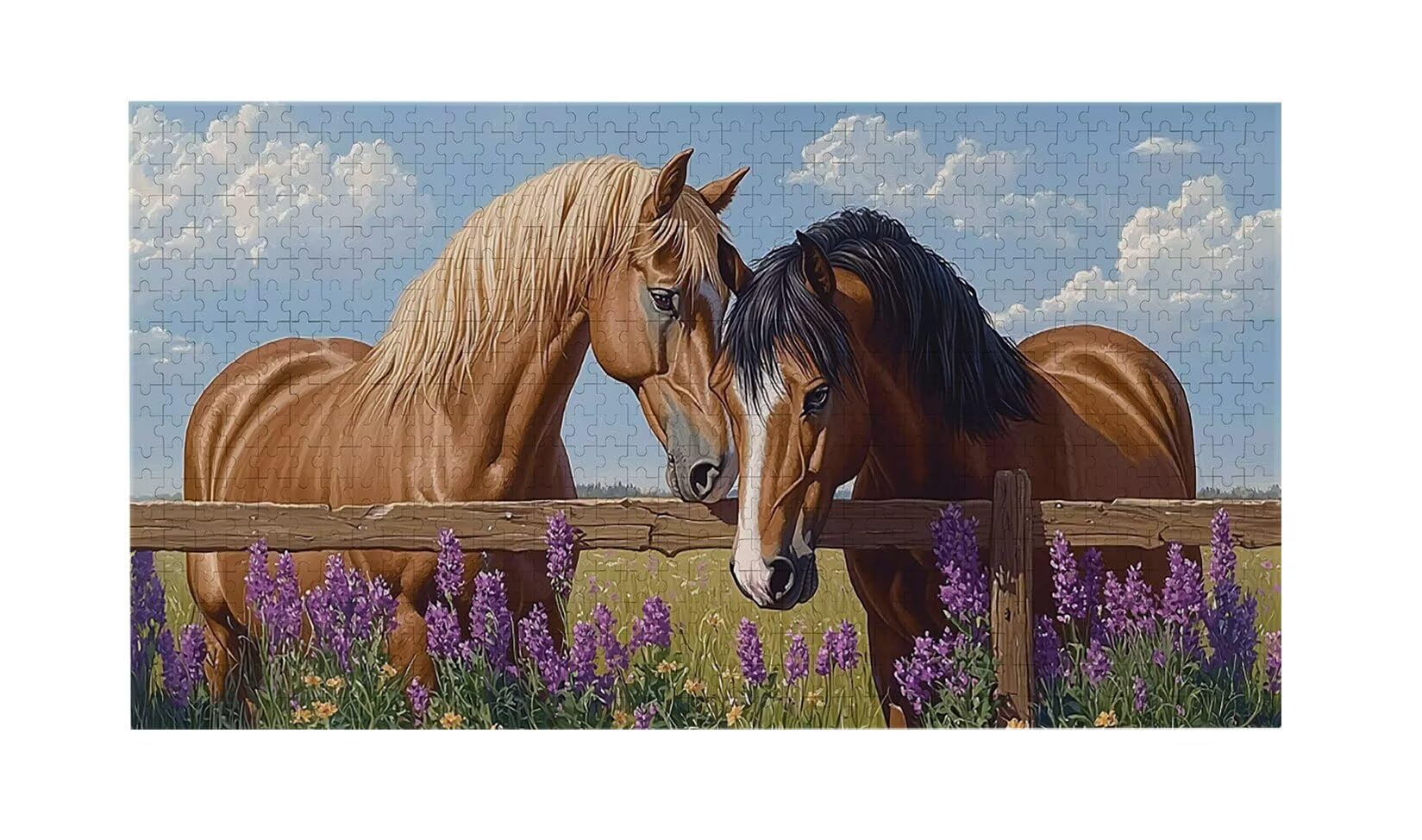 Gospodarstwo koni - Puzzle 900 sztuk dla dorosłych - Puzzle DIY, kreatywna rozrywka, sztuka nowoczesna, klasyczne puzzle dla dorosłych i młodzieży w wieku 12 lat, pomysł na prezent dla mężczyzn i