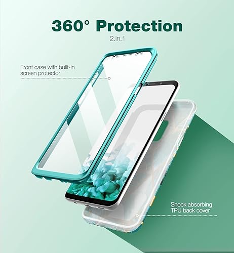 Miniatura 3 de SURITCH Funda para Galaxy S9, Protector de pantalla integrado Protección híbrida de cuerpo completo, a prueba de golpes, resistente, funda