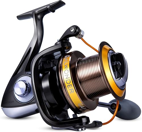 Alwonder Carrete giratorio de agua salada 1000011000 carrete de pesca de surf grafito 11+1 de acero inoxidable BBS 31LB Max Drag Heavy Duty Surf Alwonder Carrete giratorio de agua salada 1000011000 carrete de pesca de surf grafito 11+1 de acero inoxidable BBS 31LB Max Drag Heavy Duty Surf
