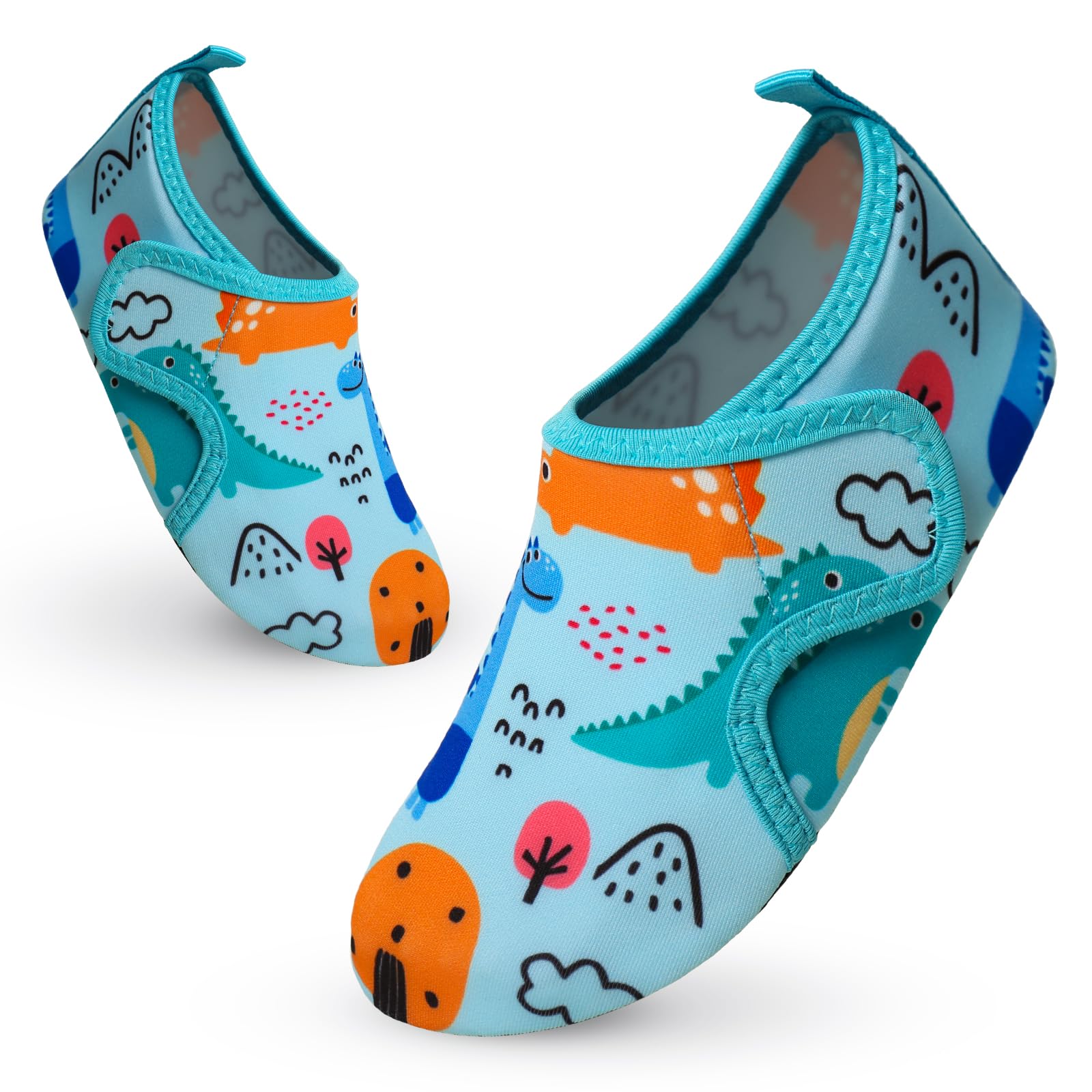 Vorvowry Badeschuhe Kinder Mädchen Jungen Wasserschuhe rutschfeste Schwimmschuhe Schnell Trocknend Aquaschuhe Leicht Strandschuhe Barfußschuhe Badesocken Kleinkinder