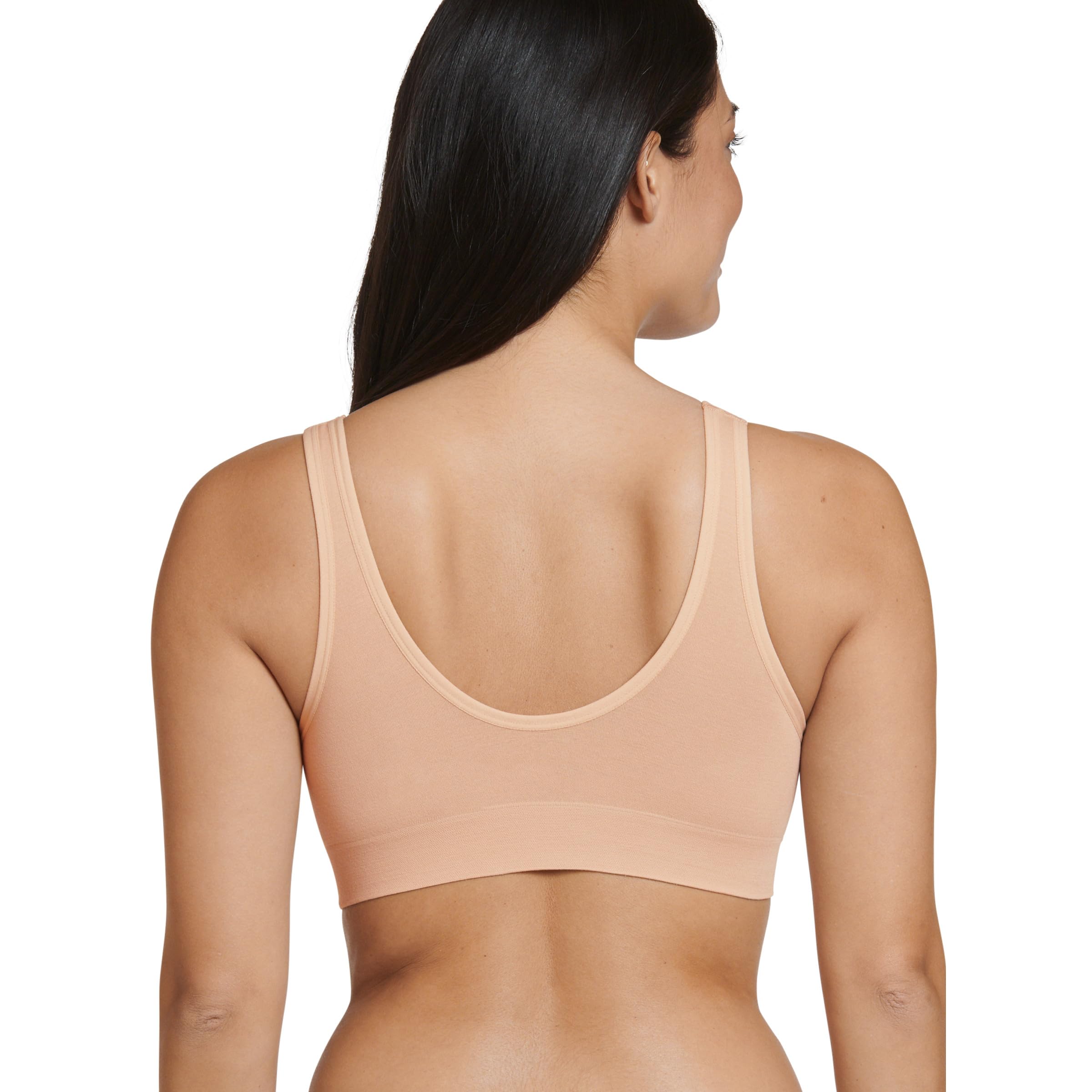 Jockey Soutien-gorge sans couture en coton mélangé pour femme - Soutien léger