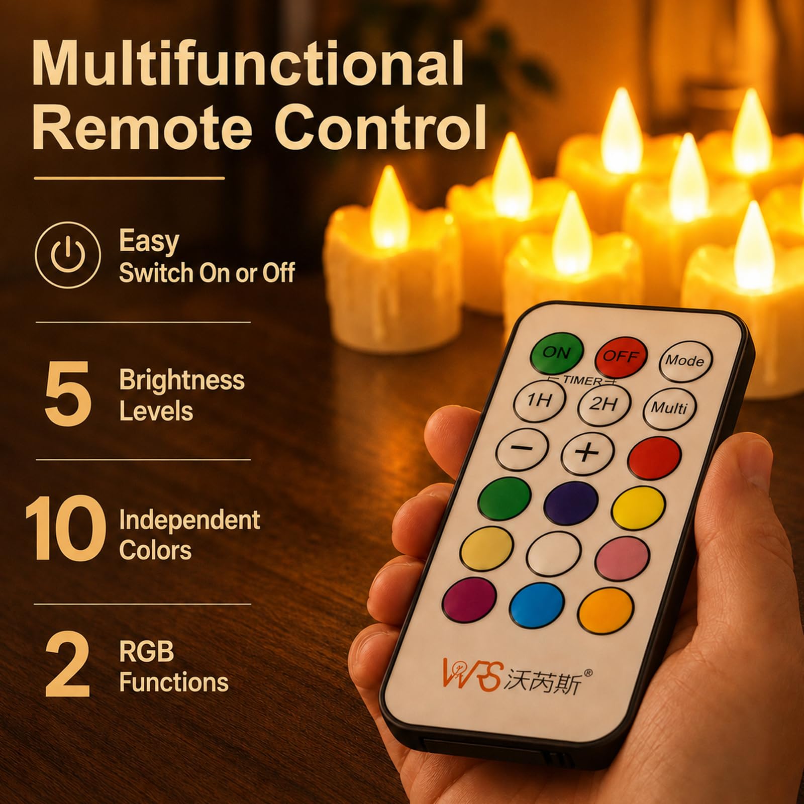 12 Stück Wiederaufladbare Teelichter Flackernd mit Fernbedienung und Timerfunktion, LED Kerzen mit Ladestation für Party Zimmer Wohnzimmer Halloween Weihnachten Deko