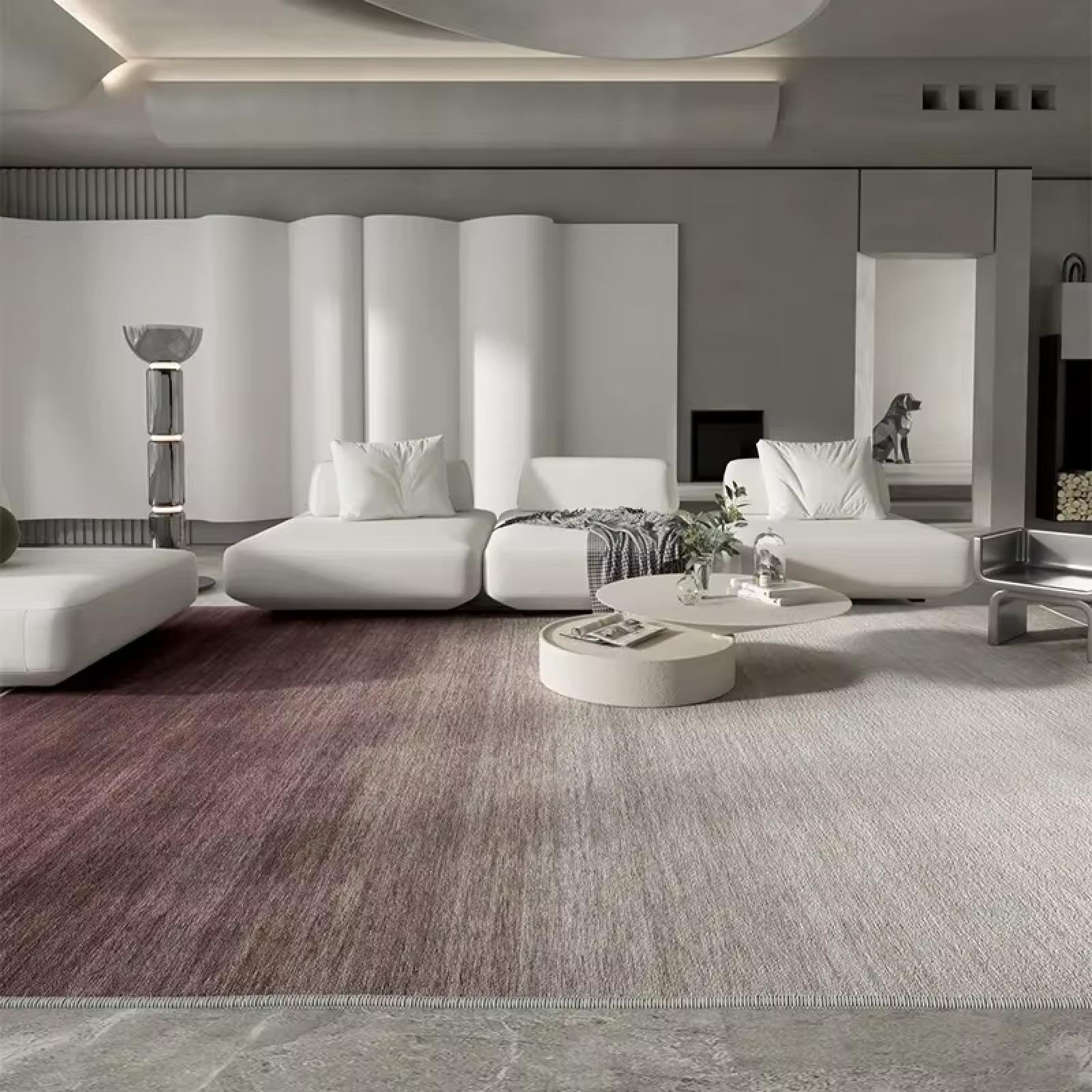Alfombra nórdica para sala de estar de 90x150cm elegante color puro