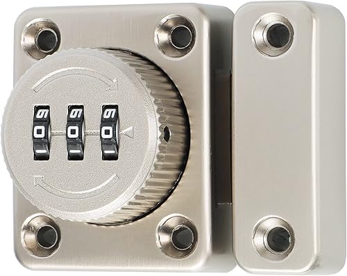 Miniatura 9 de Alise Cerradura de puerta de contraseña Pestillos de perno deslizante Cerradura,Hardware de puerta de doble cara de seguridad,MSS002-B Negro