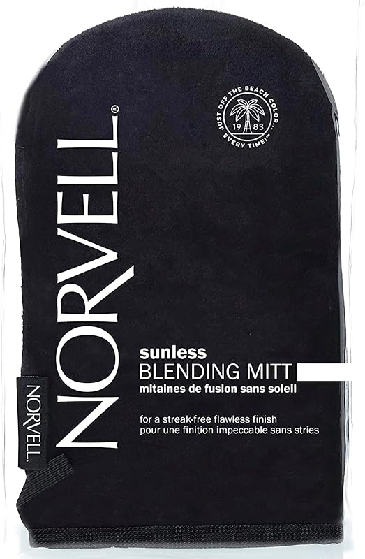 Norvell Guante aplicador autobronceador sin rayas – Guante de mezcla de bronceado lavable para una aplicación de bronceado suave y uniforme sin sol, previene manchas, reutilizable para loción, mousse y spray