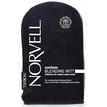 Norvell Streak Free Self Tanner Applicator Mitt Washable Tanning Blending Mitt for Smooth, Even Sunless Tan Application, Prevents Stains, Reusable for Lotion, Mousse & Spray