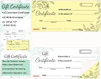Remerabel Livro de vales de presente com stub Livro de duas partes de vouchers de presente, vales de presente, certificados de numeração consecutiva, papel disponível, etiqueta sem carbono, 25 por