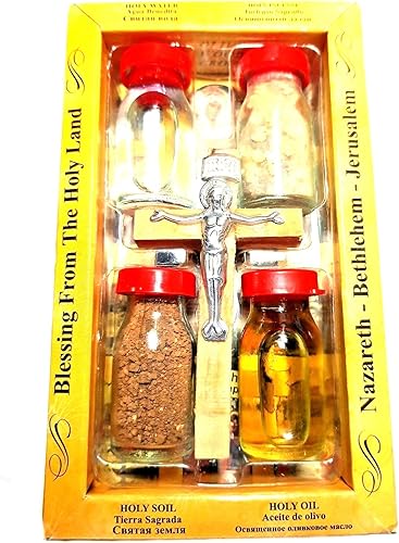 Israel Regalo cristiano de incienso de aceite de suelo de agua bendita de Jerusalén