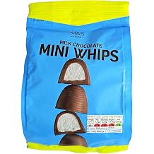 M&S Milk Chocolate Mini Whips 120g, Whirl Shaped Marshmallow Filled Chocolate Cones
