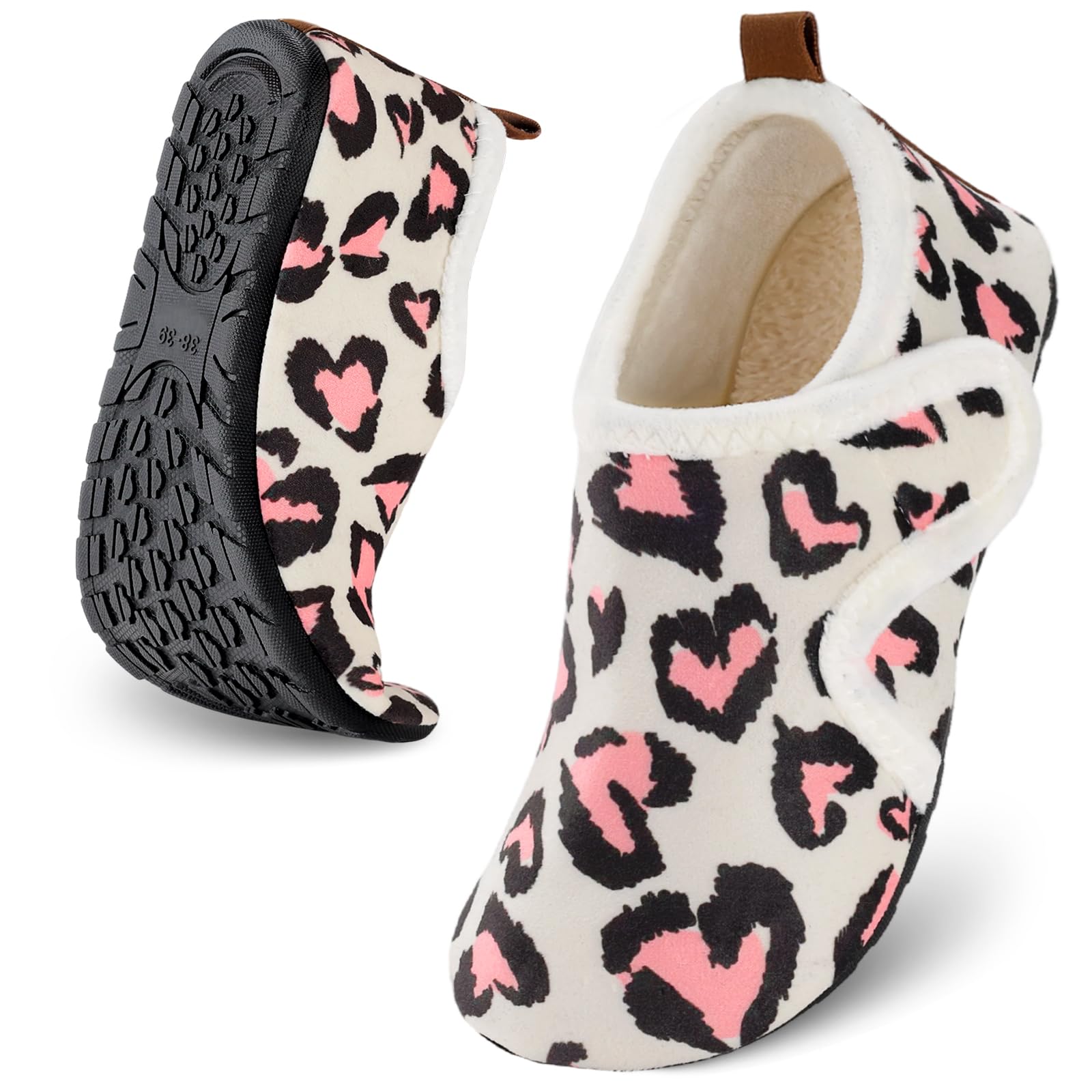 Ultrafun House Slippers for Women Men Slip on Barefoot Slippers Socks Soft Lightweight Rubble Sole House Shoes Indoor/Outdoor