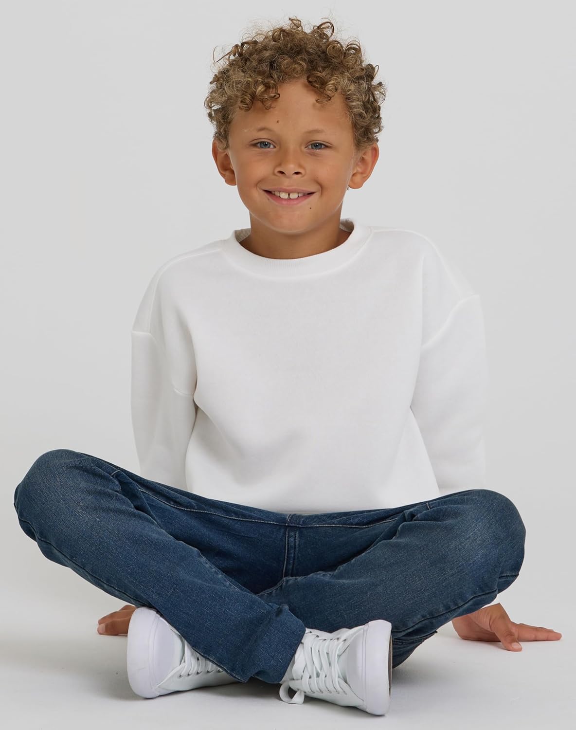 PURE CHAMP 3 Pack Boys Sweatshirts Long Sleeve Boy Crewneck Relaxed Soft Essentials Teen Pullover Sweaters For Youth Kids - Image 2