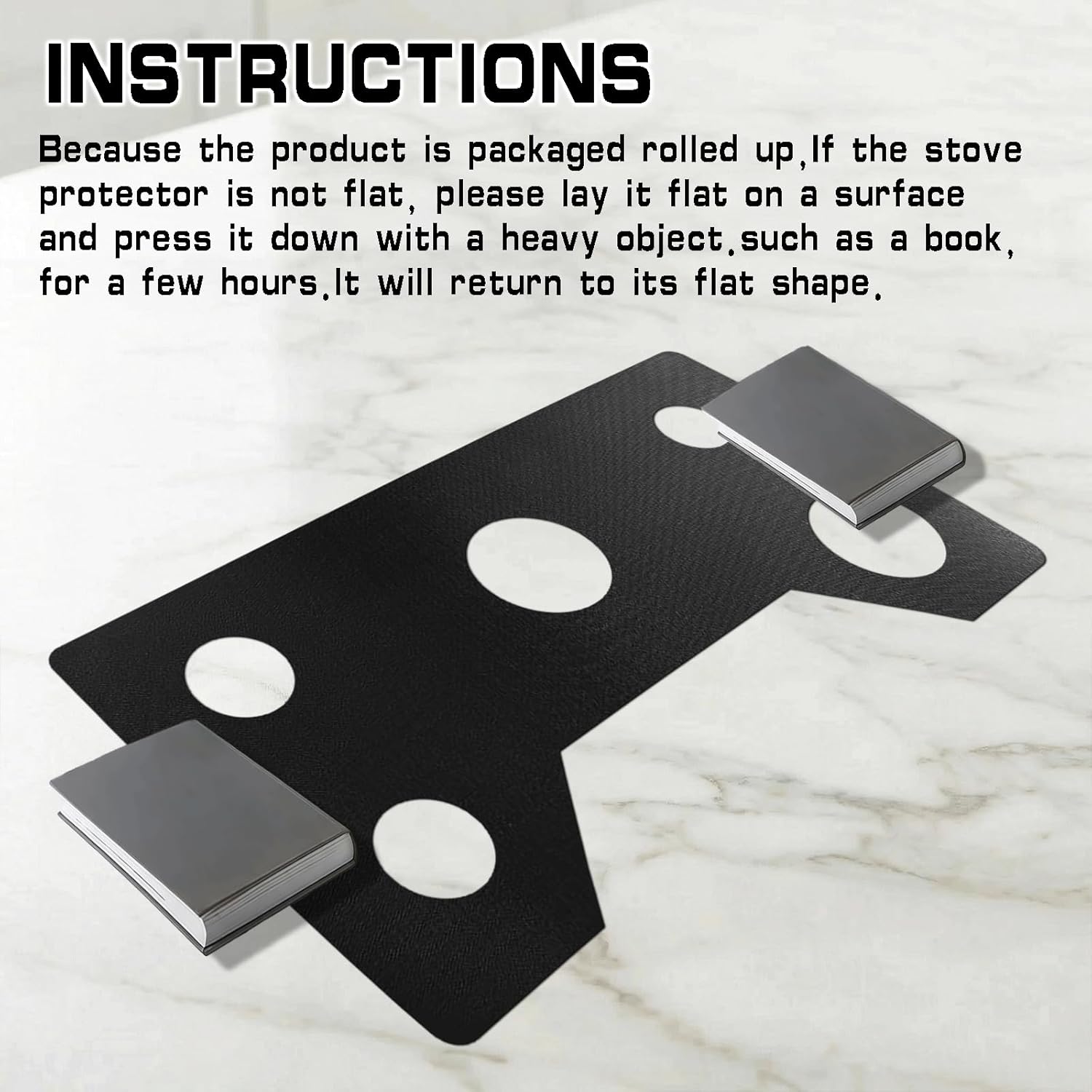 Precision Fit Stove Top Protector for Whirlpool 36” 5-Burner Gas Range, Compatible with Models WCG97US6HS, WCG97US6DS, WCG55US6HB - Reusable, Non-Stick Teflon Coating & Easy Clean Splatter Guard