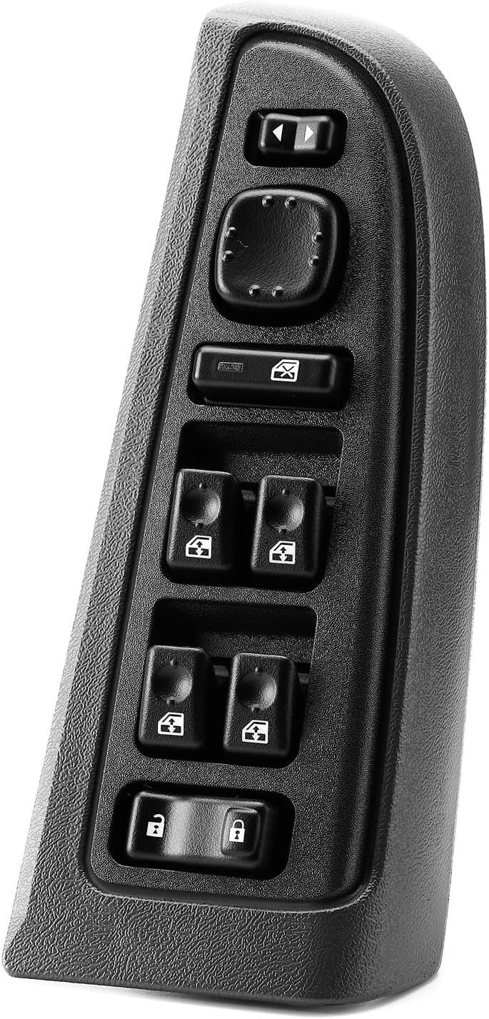 Power Window Switch Driver Side for 2003-2007 Chevy Silverado Suburban Tahoe Avalanche 1500 2500 3500,GMC Sierra Yukon &Yukon XL,Escalade Esv Ext Master Window Control Door Look Mirror Switch 15883323