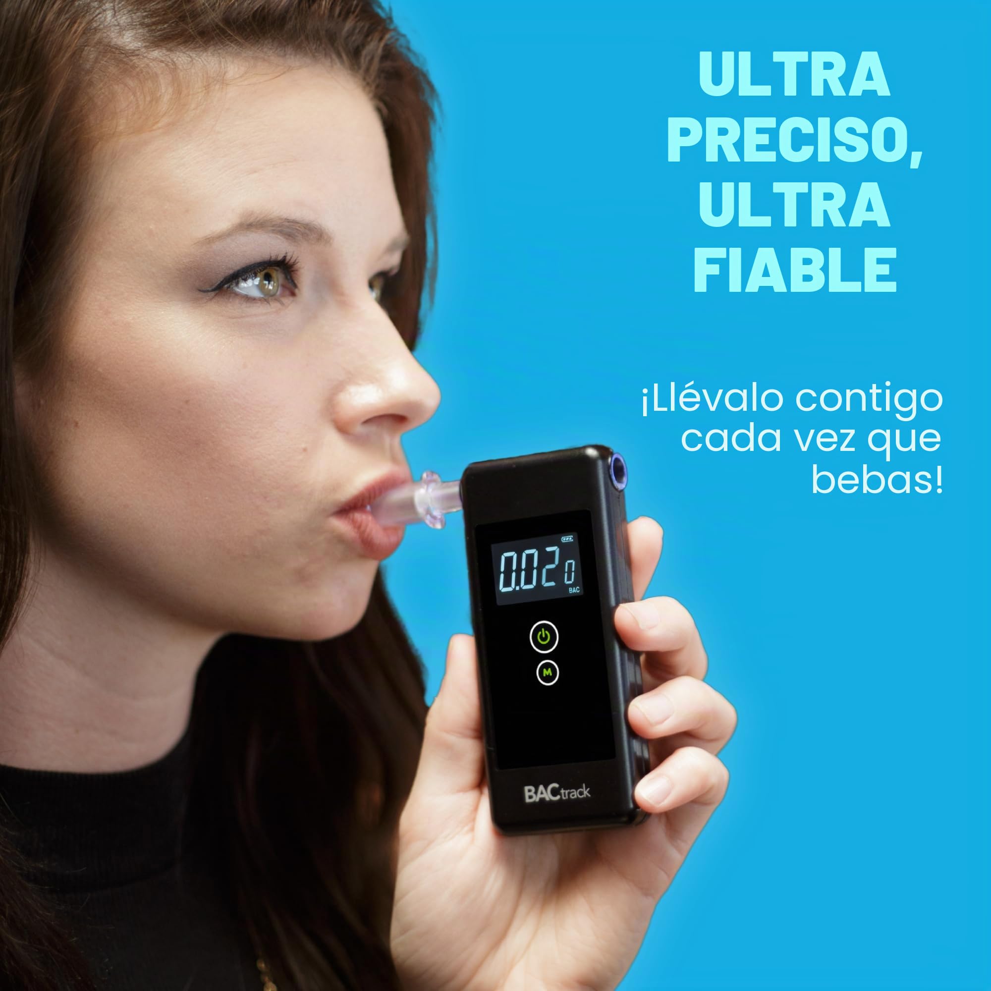 Alcoholímetro Portátil BACtrack Trace | Alta Precisión Profesional | Cumple Normas DOT y NHTSA | Ideal para Uso Personal y Profesional | Compacto y Fácil de Usar