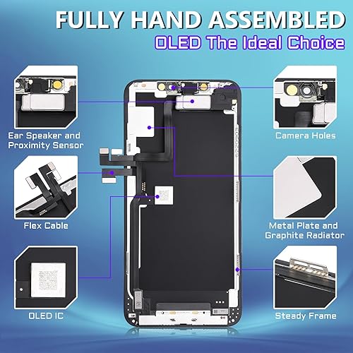 Miniatura 3 de OLED para iPhone 11 PRO MAX Reemplazo de pantalla con altavoz frontal Sensor de proximidad reparación OLED 3D Touch 6.5 "pantalla digitalizador