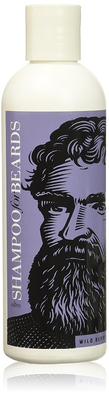 Ultra-Grooming Beard Shampoo & Wash by Beardsley & Company Beard Care Products (Wild Berry, 8 oz)