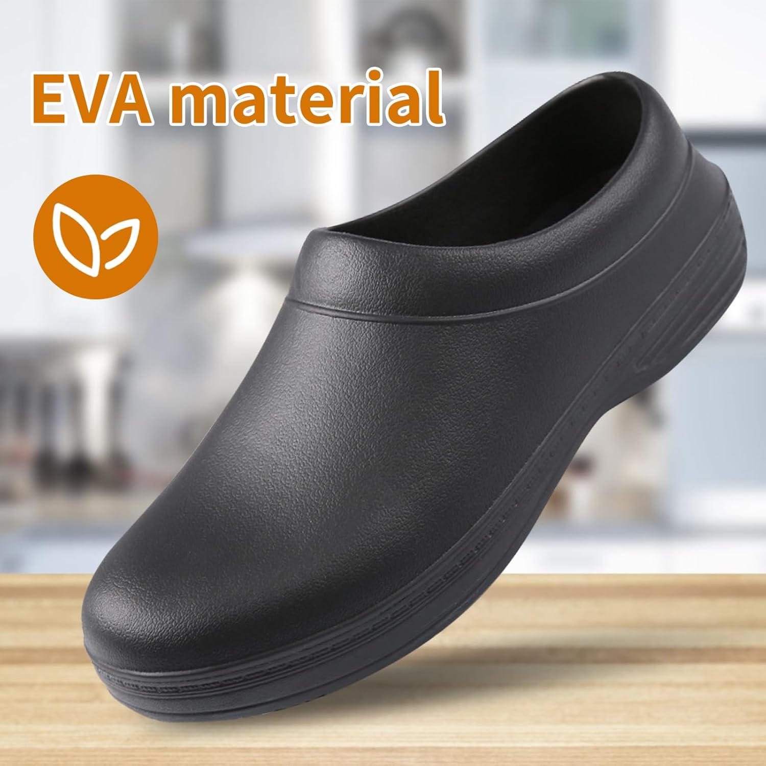 Unisex Non Slip Food Service Shoes, Waterproof Oil Resistant Kitchen Work Clogs, Comfortable Nursing Nurse Shoes, Men Indoor and Outdoor for Kitchen Chef Walking Shoes