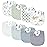 Konssy Muslin Baby Bibs 8 Pack Baby Bandana Drool Bibs Cotton for Unisex Boys and Girls, Soft Absorbent Set for Teething and Drooling