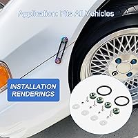 Vista 3 de Kit universal de sujetadores de liberación rápida Jmdspeed, para camiones, defensa, palanquilla, universal, CNC, Neo cromo