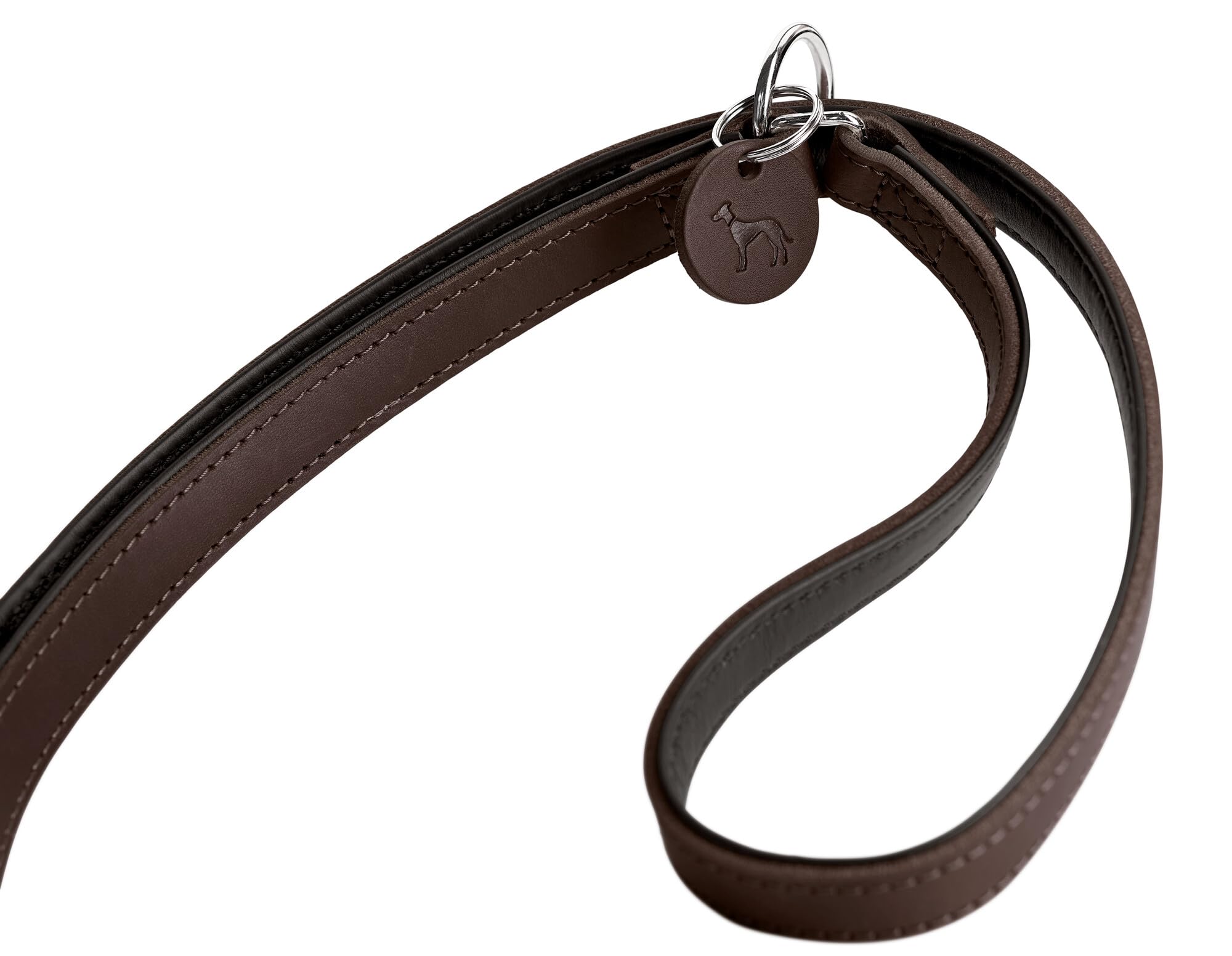 HUNTER Guinzaglio Allenamento Comfort, 15/200 Morbida vera pelle di mucca, nero/nero