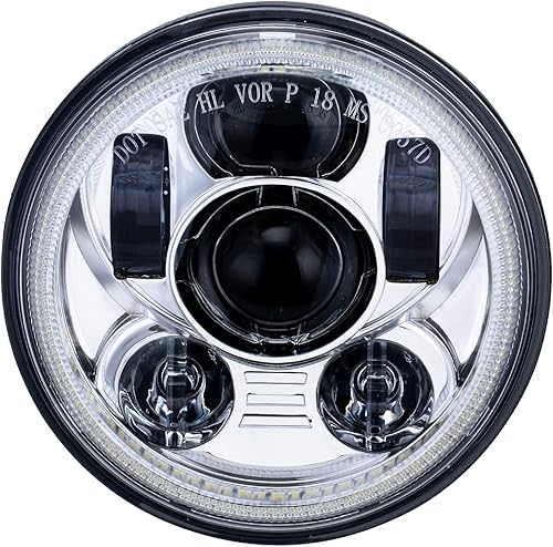 Miniatura 19 de Faro delantero LED de 5.75 pulgadas (14.61 cm) para Harley Davidson 883 Sportster Iron Dyna Street Bob, luz de conducción para motocicleta