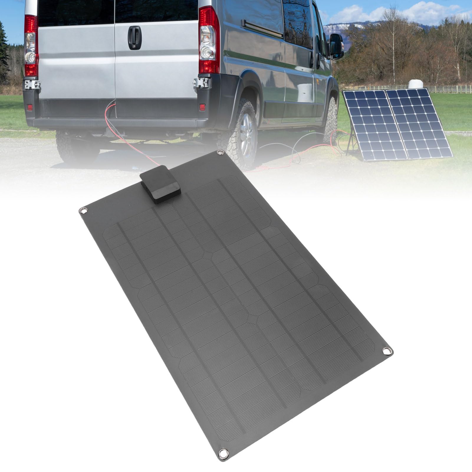 Fafeicy Manutentore del Caricabatteria Pannello Solare 30 W con Controller di Carica Intelligente Aggiornato per Batteria 12 V per Moto, Barca per Auto