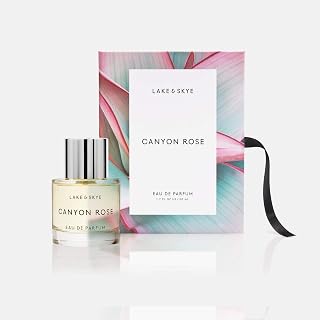 Lake & Skye Canyon Rose Eau de Parfum Spray - Vegan, Cruelty Free & Synthetic Free, 1.7 fl oz (50 ml) - Warm Floral and Vanilla